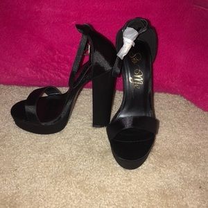 Black Block Heels